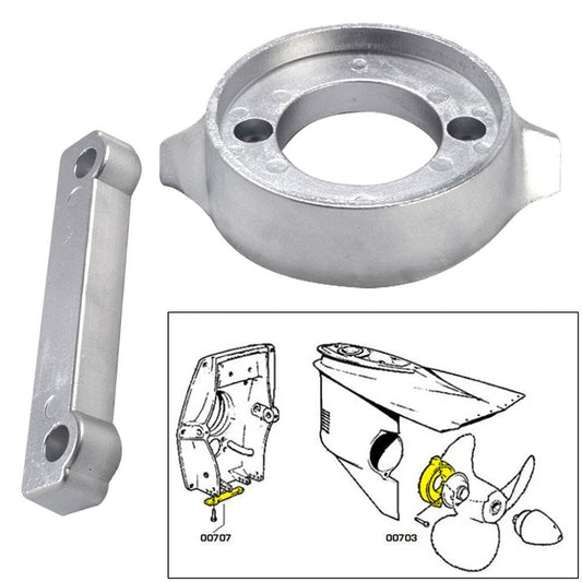 Suncoast Marine and Auto offers Tecnoseal Anode Kit w/Hardware - Volvo 280 - Magnesium [20701MG]