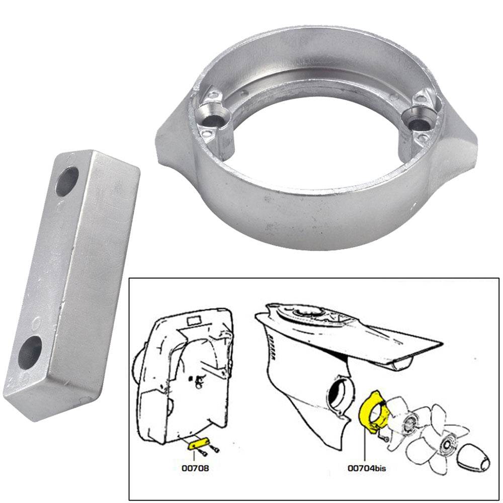 Suncoast Marine and Auto offers Tecnoseal Anode Kit w/Hardware - Volvo Duo-Prop 290 - Zinc [20706]