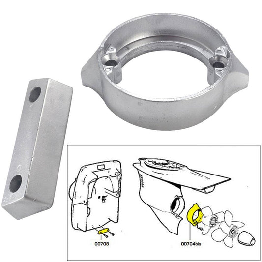 Suncoast Marine and Auto offers Tecnoseal Anode Kit w/Hardware - Volvo Duo-Prop 290 - Aluminum [20706AL]