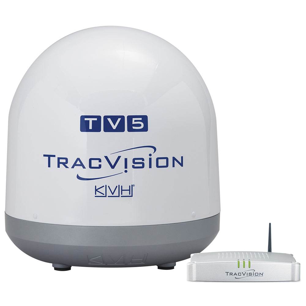 Suncoast Marine and Auto offers KVH TracVision TV5 w/IP-Enabled TV-Hub Linear Universal Quad-Output LNB w/Autoskew GPS [01-0364-34]