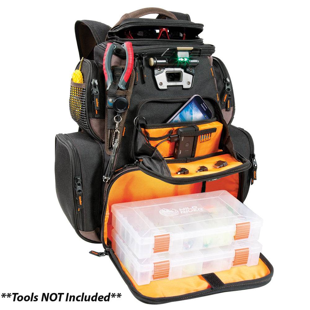 Suncoast Marine and Auto offers Wild River Tackle Tek Nomad XP - Lighted Backpack w/ USB Charging System w/2 PT3600 Trays [WT3605]