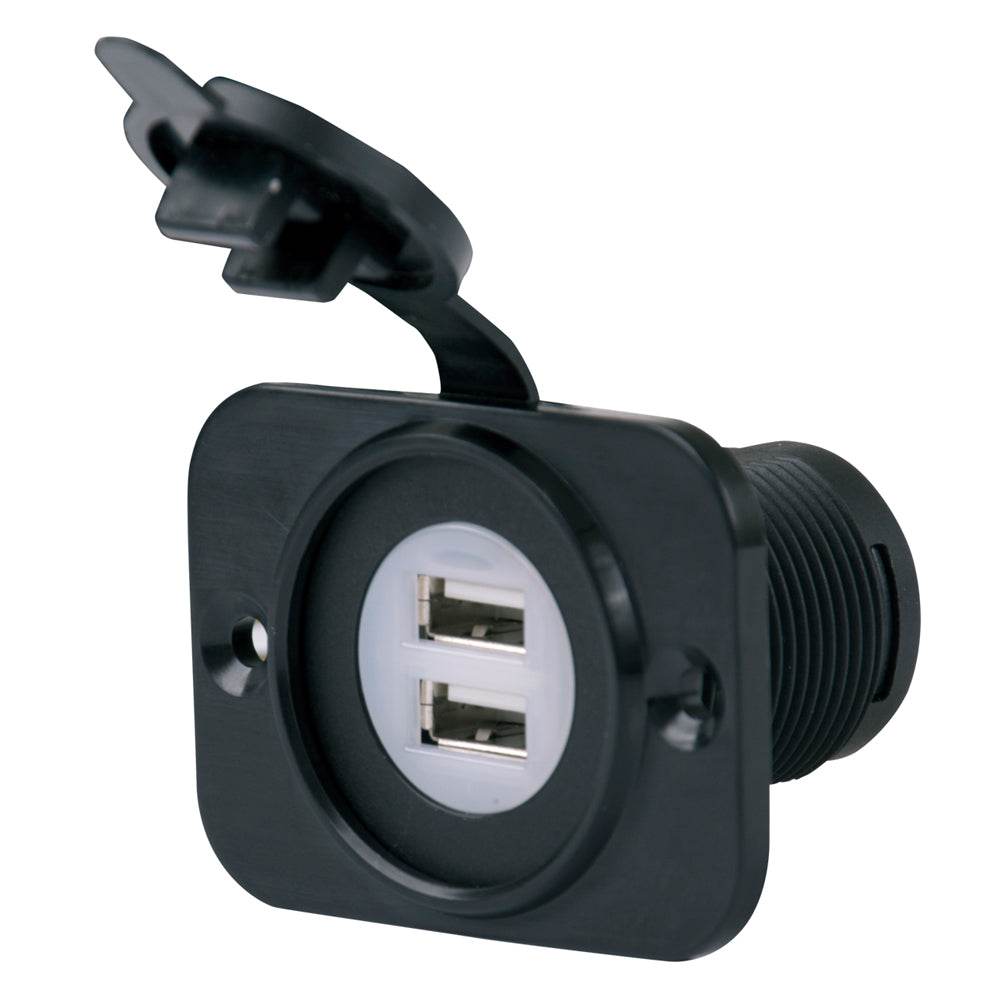 Suncoast Marine and Auto offers Marinco SeaLink Deluxe Dual USB Charger Receptacle [12VDUSB]