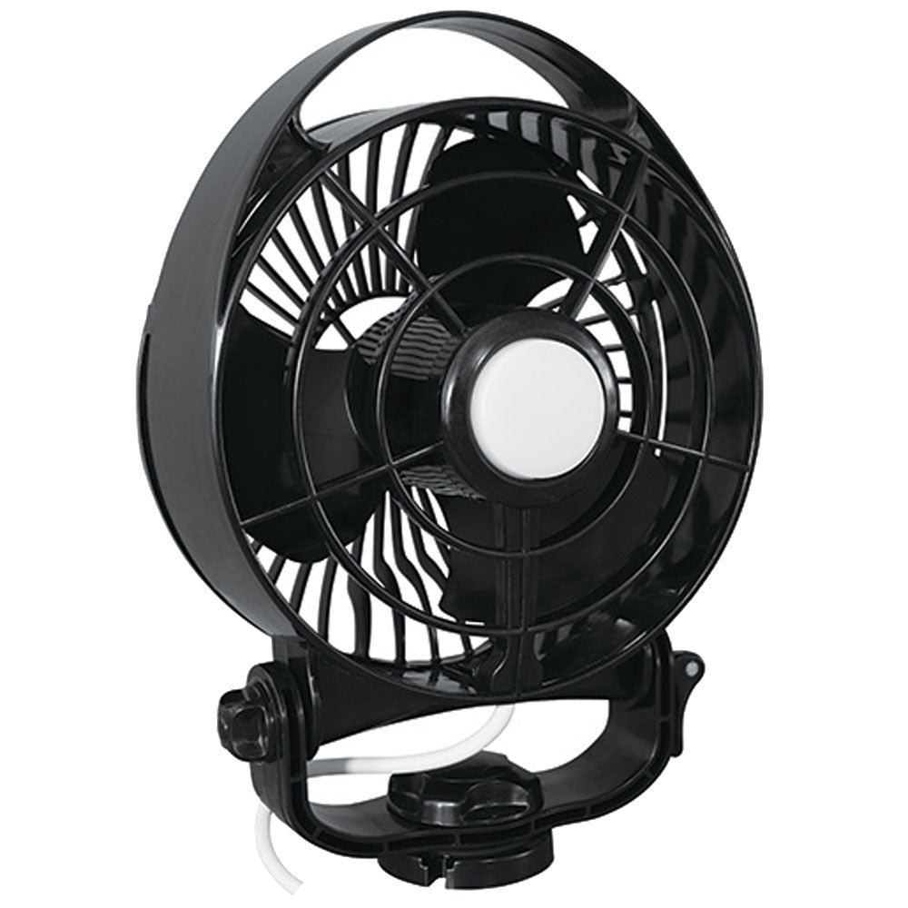 Suncoast Marine and Auto offers SEEKR by Caframo Maestro 12V 3-Speed 6" Marine Fan w/LED Light - Black [7482CABBX]