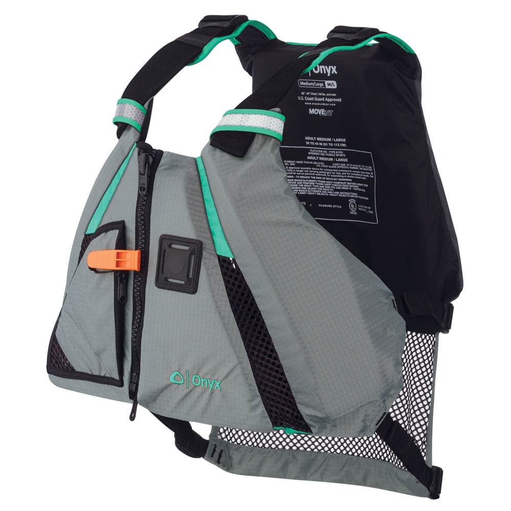 Suncoast Marine and Auto offers Onyx MoveVent Dynamic Paddle Sports Life Vest - XS/SM - Aqua [122200-505-020-15]