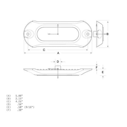 Suncoast Marine and Auto offers Attwood Light Armor Underwater LED Light - 6 LEDs - Blue [65UW06B-7]