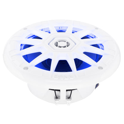 Suncoast Marine and Auto offers Boss Audio 6.5" MRGB65 Speakers w/RGB Lighting - White - 200W [MRGB65]