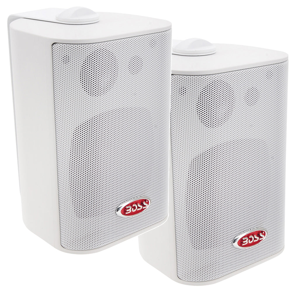 Suncoast Marine and Auto offers Boss Audio 4" MR4.3W Box Speakers - White - 200W [MR4.3W]