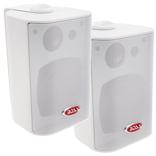 Suncoast Marine and Auto offers Boss Audio 4" MR4.3W Box Speakers - White - 200W [MR4.3W]