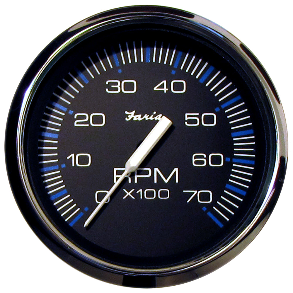 Suncoast Marine and Auto offers Faria Chesapeake Black 4" Tachometer - 7000 RPM (Gas) (All Outboards) [33718]