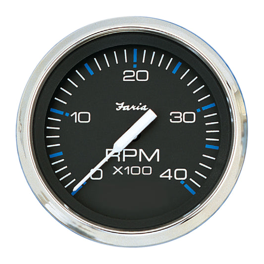 Suncoast Marine and Auto offers Faria Chesapeake Black 4" Tachometer - 4000 RPM (Diesel) [33742]