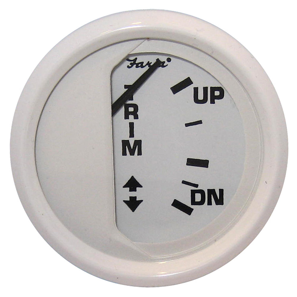 Suncoast Marine and Auto offers Faria Dress White 2" Trim Gauge (Mercury / Mariner / Mercruiser / Volvo DP / Yamaha 01 and newer) [13122]