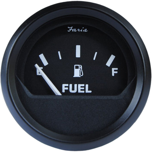 Suncoast Marine and Auto offers Faria Euro Black 2" Fuel Level Gauge [12801]