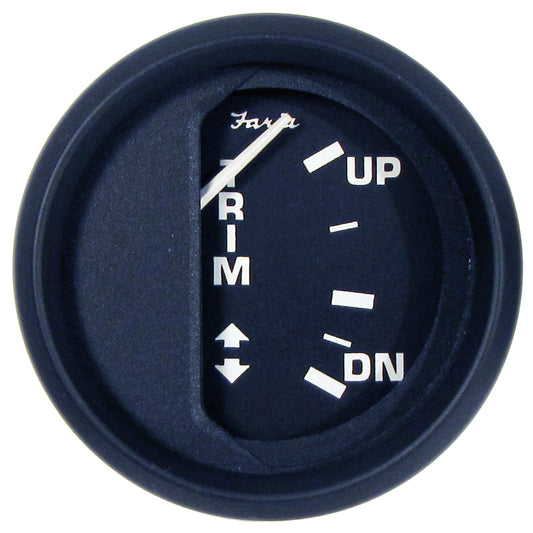 Suncoast Marine and Auto offers Faria Euro Black 2" Trim Gauge f/ Mercury / Mariner / Mercruiser / Volvo DP / Yamaha 01 and Newer [12828]