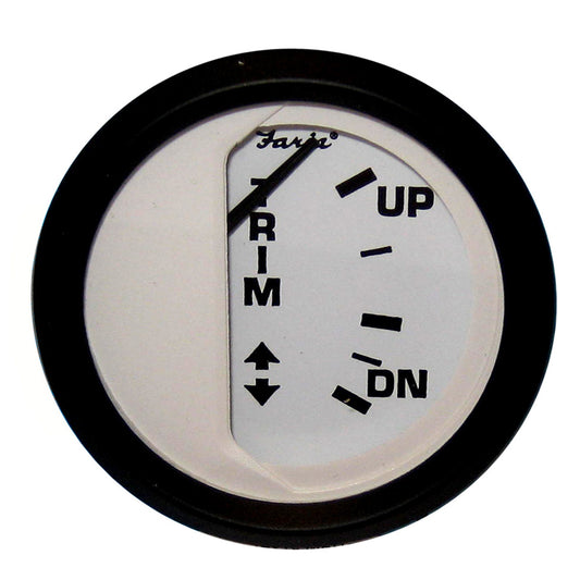 Suncoast Marine and Auto offers Faria Euro White 2" Trim Gauge f/ Mercury / Mariner /Mercruiser/Volvo DP/ Yamaha 01 and Newer [12916]