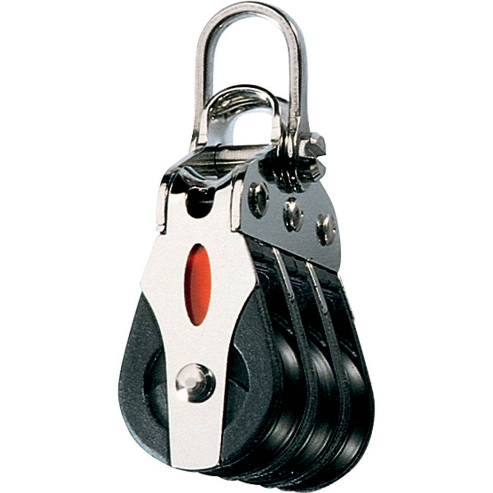 Suncoast Marine and Auto offers Ronstan Series 20 ball Bearing Block - Triple - 2-Axis Shackle head [RF20302]