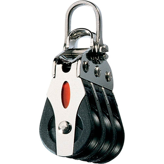 Suncoast Marine and Auto offers Ronstan Series 20 ball Bearing Block - Triple - 2-Axis Shackle head [RF20302]