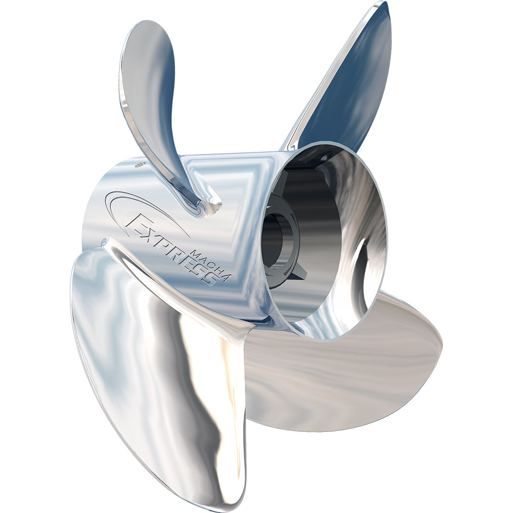 Suncoast Marine and Auto offers Turning Point Express Mach4 - Right Hand - Stainless Steel Propeller - EX-1417-4 - 4-Blade - 14.5" x 17 Pitch [31501731]