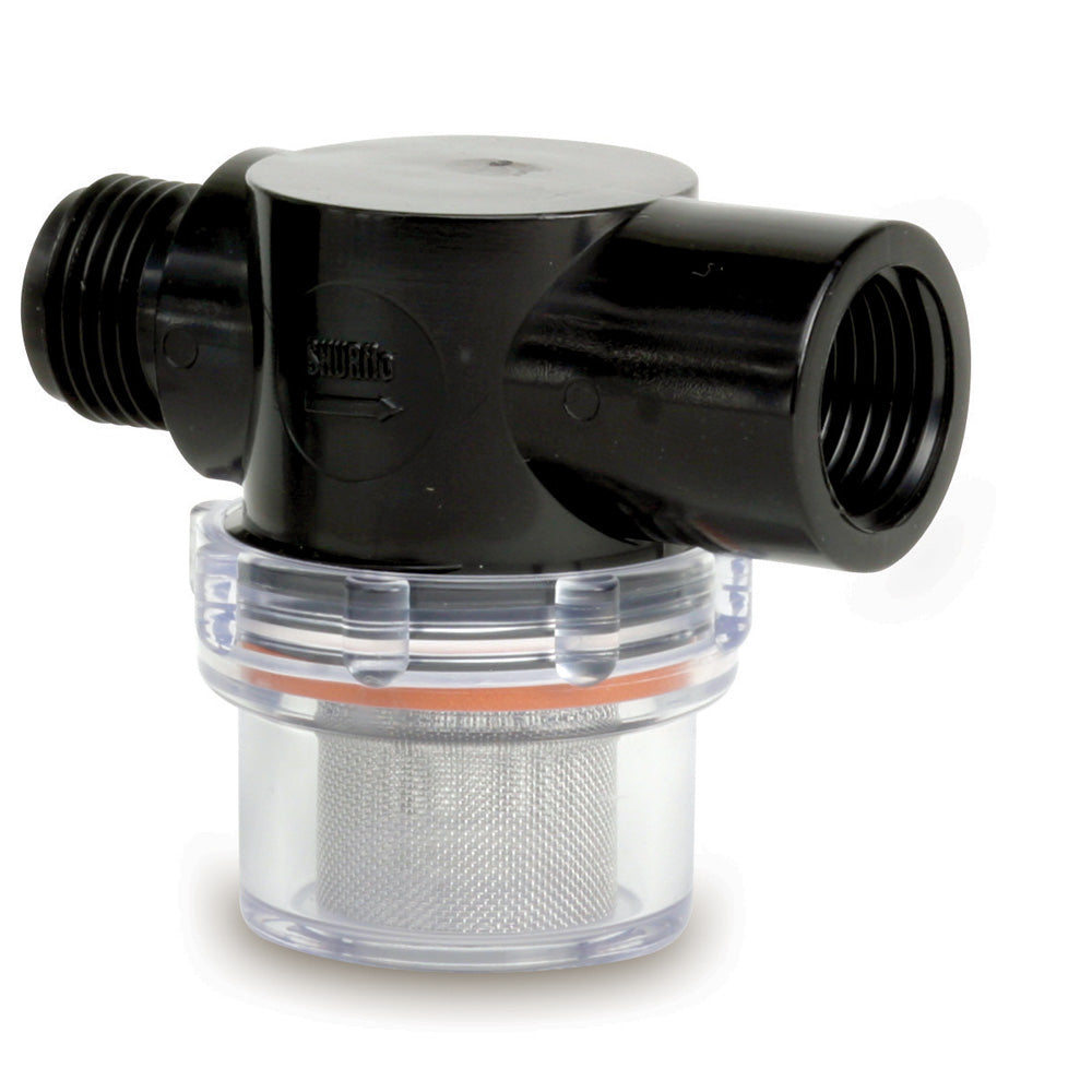 Suncoast Marine and Auto offers Shurflo by Pentair Twist-On Water Strainer - 1/2" Pipe Inlet - Clear Bowl [255-313]