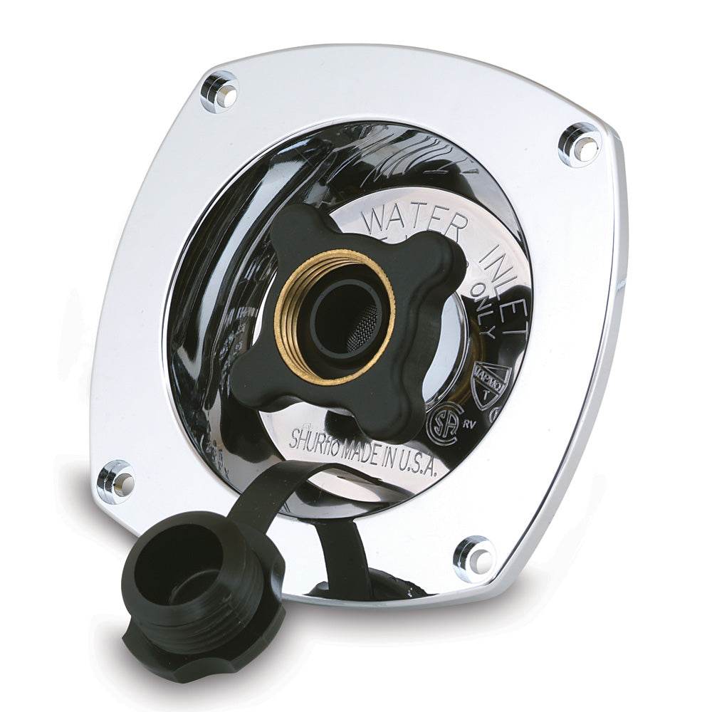 Suncoast Marine and Auto offers Shurflo by Pentair Pressure Reducing City Water Entry - Wall Mount - Chrome [183-029-14]