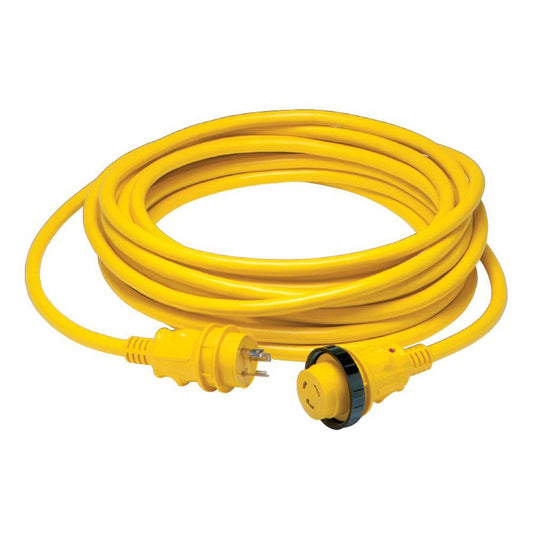 Suncoast Marine and Auto offers Marinco 30 Amp Power Cord Plus Cordset - 35' - Yellow [35SPP]