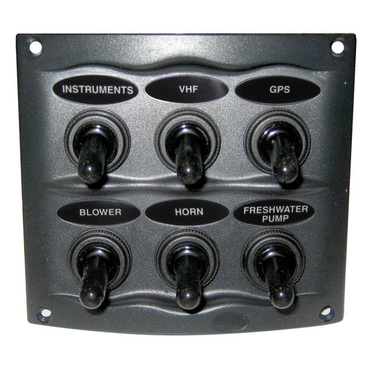 Suncoast Marine and Auto offers BEP Waterproof Panel - 6 Switches - Grey [900-6WP]