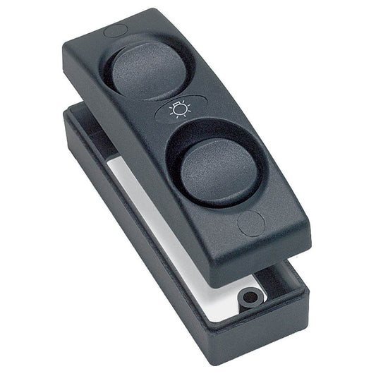 Suncoast Marine and Auto offers BEP Contour 1100 Series Double Interior Switch - On/Off - Black [1101-BK]