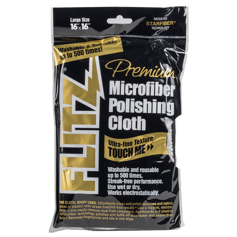 Suncoast Marine and Auto offers Flitz Microfiber Polishing Cloth - 16" x 16" - Single Bag [MC200]