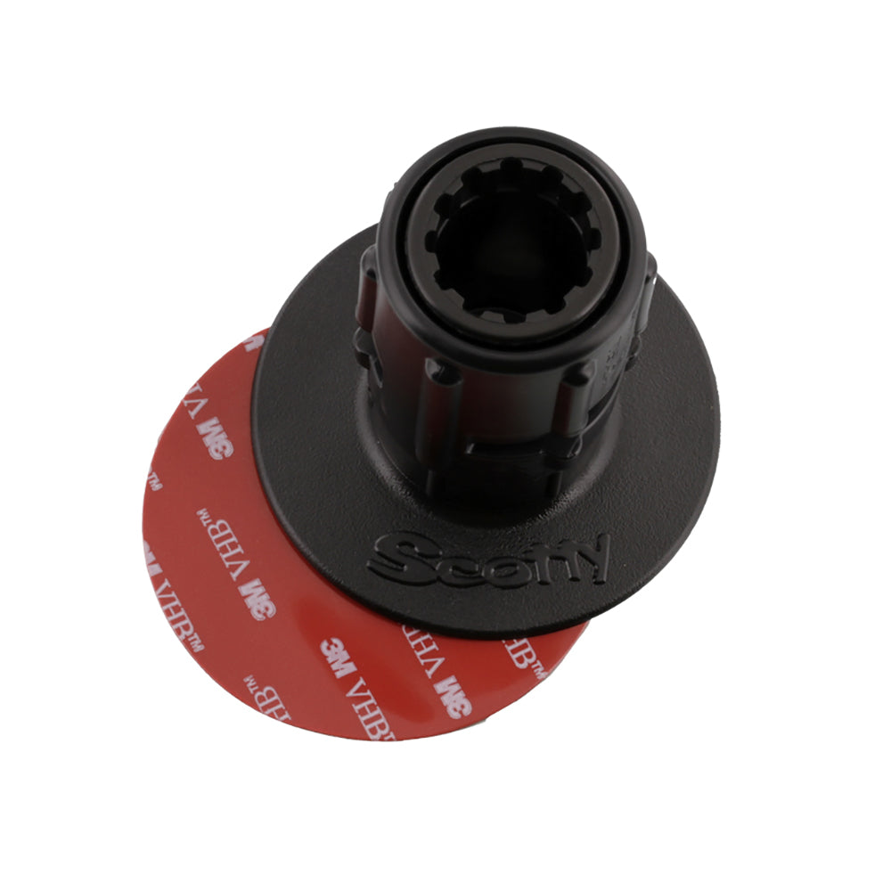 Suncoast Marine and Auto offers Scotty 448 Stick-On Mount w/Gear-Head Adapter - 3" Pad [0448-BK]