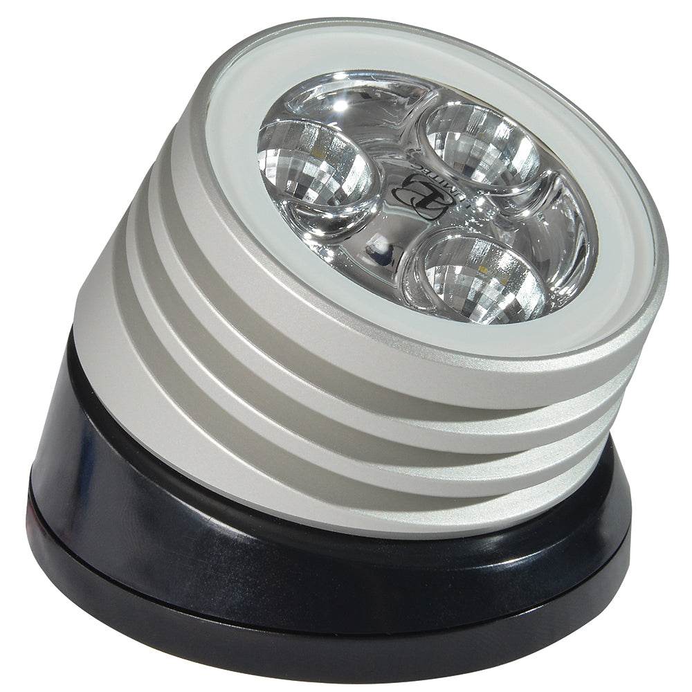 Suncoast Marine and Auto offers Lumitec Zephyr LED Spreader/Deck Light -Brushed, Black Base - White Non-Dimming [101326]