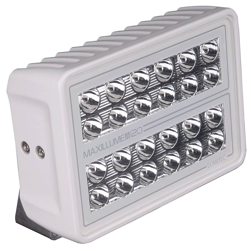 Suncoast Marine and Auto offers Lumitec Maxillume h120 - Trunnion Mount Flood Light - White Housing - White Dimming [101346]