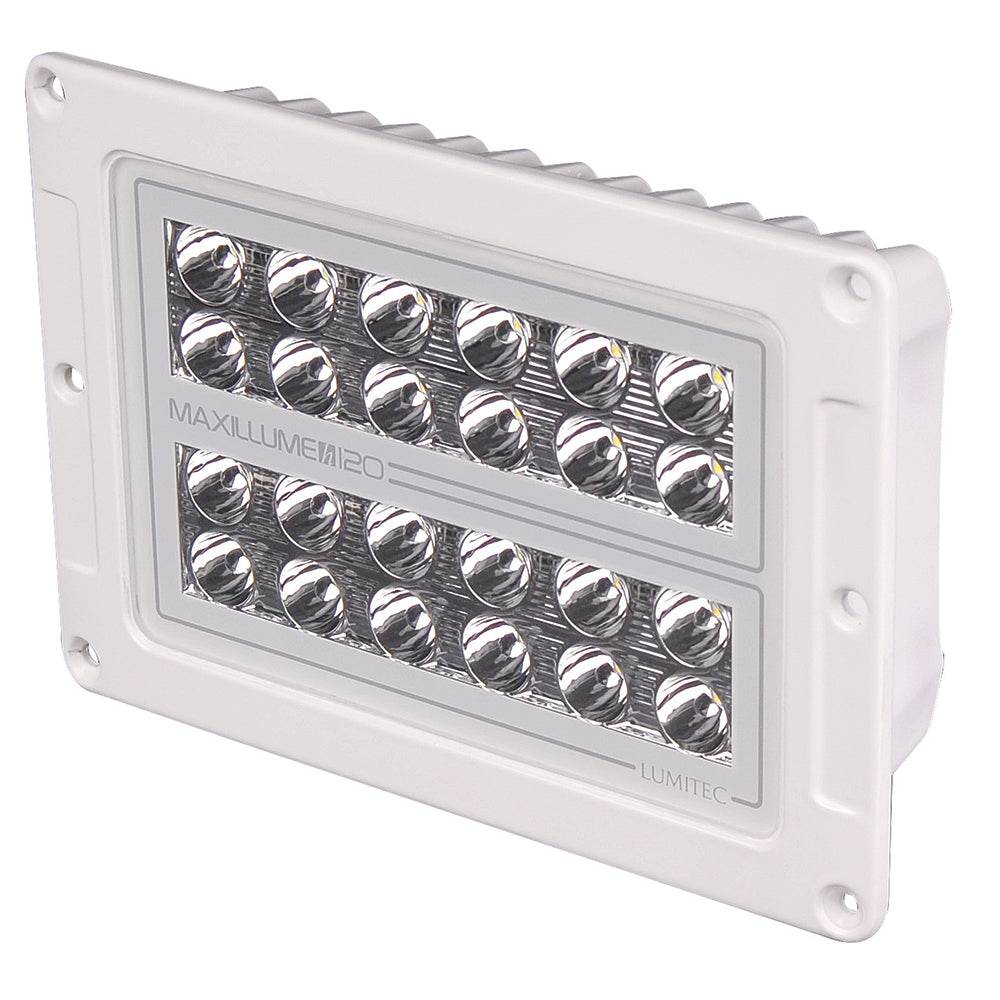 Suncoast Marine and Auto offers Lumitec Maxillume h120 - Flush Mount Flood Light - White Housing - White Dimming [101348]