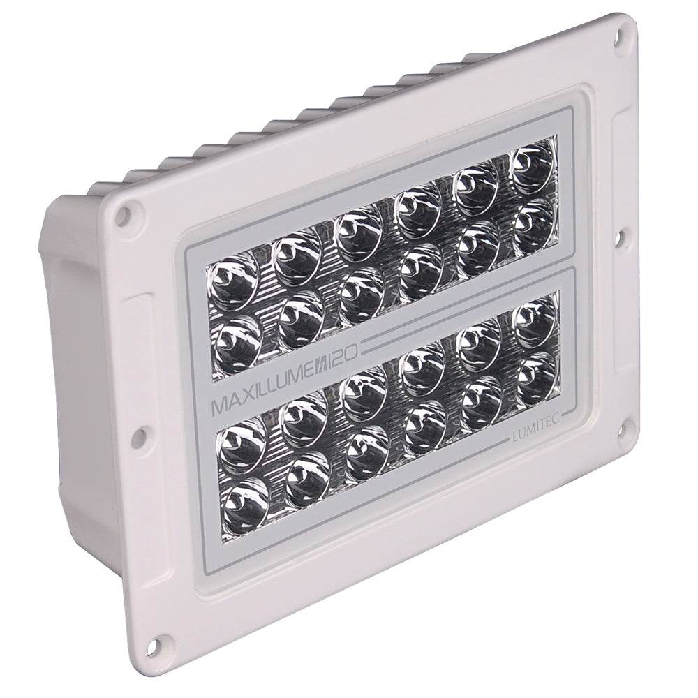 Suncoast Marine and Auto offers Lumitec Maxillume h120 - Flush Mount Flood Light - White Housing - White Dimming [101348]