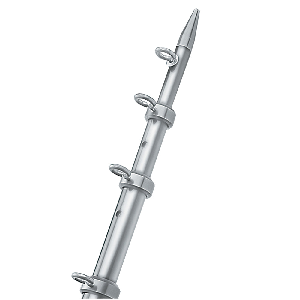 Suncoast Marine and Auto offers TACO 12' Silver/Silver Center Rigger Pole - 1-1/8" Diameter [OC-0432VEL116]