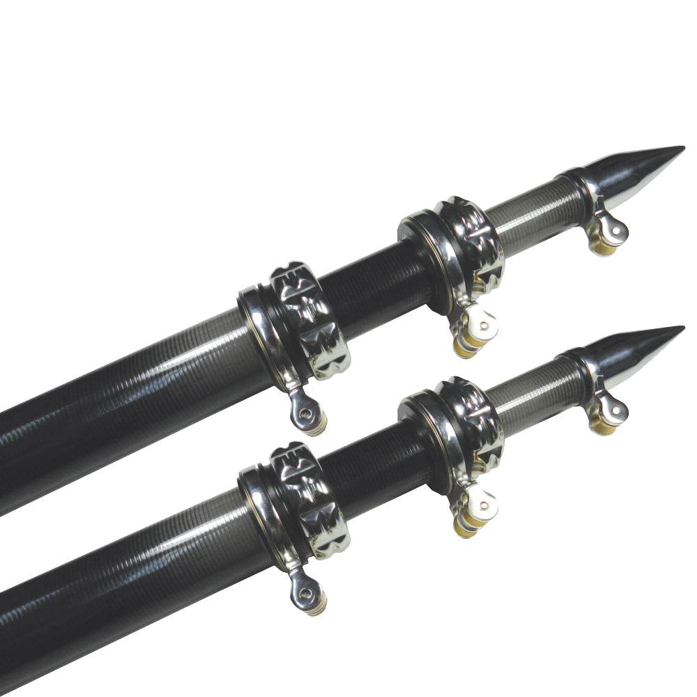 Suncoast Marine and Auto offers TACO 16' Carbon Fiber Outrigger Poles - Pair - Black [OT-3160CF]