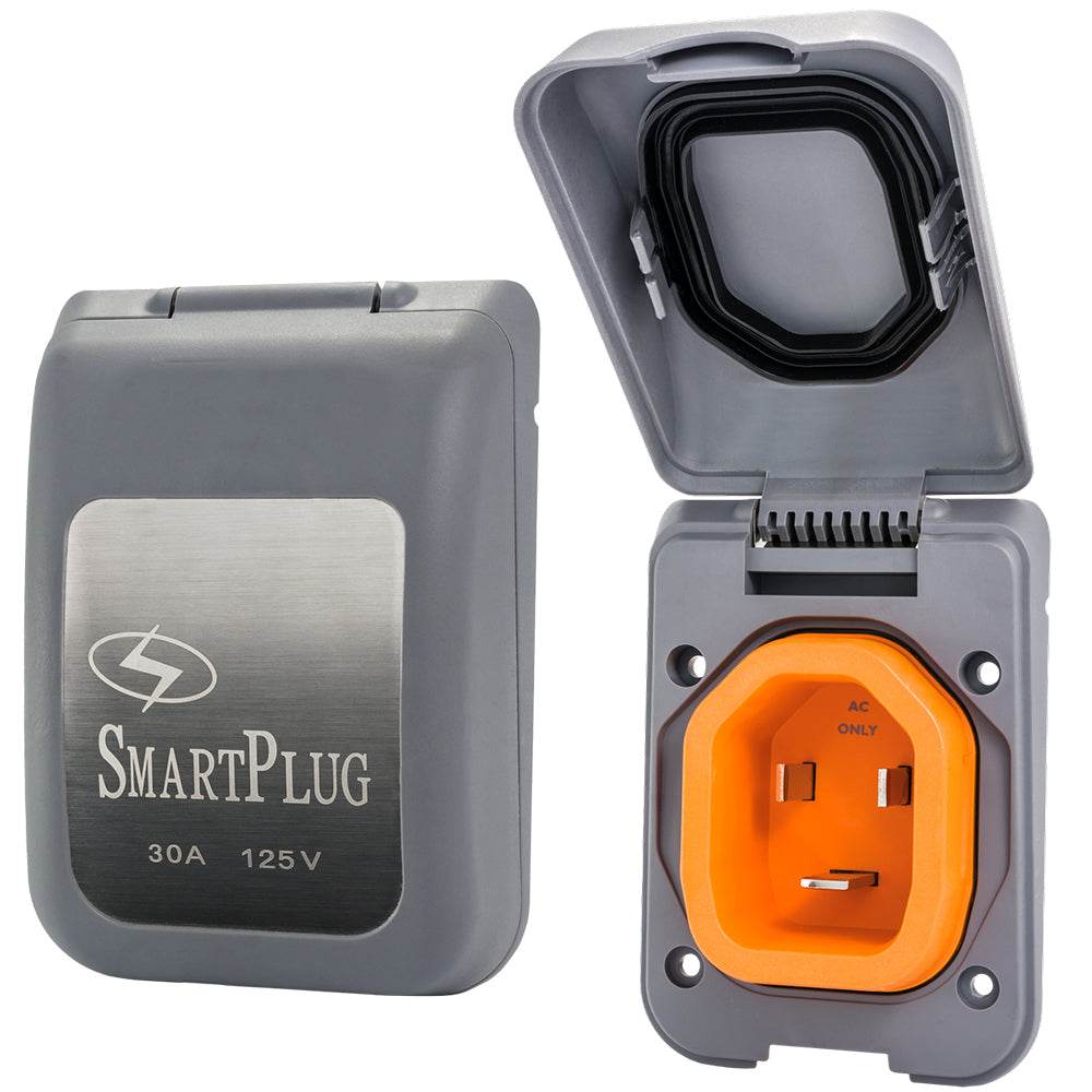 Suncoast Marine and Auto offers SmartPlug 30 AMP Male Non-Metallic Inlet Cover - Grey [BM30PG]