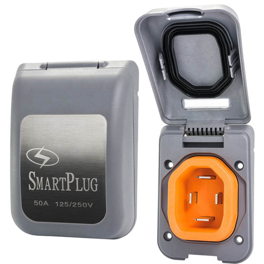 Suncoast Marine and Auto offers SmartPlug 50 AMP Male Non-Metallic Inlet Cover - Grey [BM50PG]