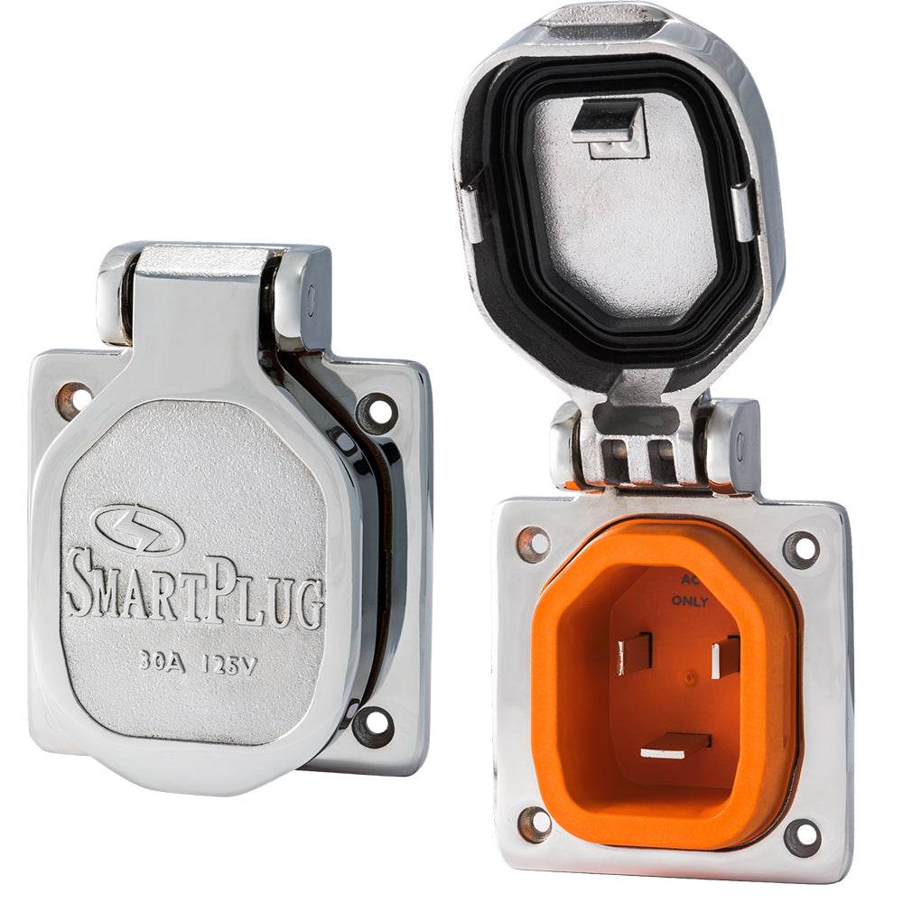 Suncoast Marine and Auto offers SmartPlug 30 AMP Male Inlet Cover - Stainless Steel [BM30NT]