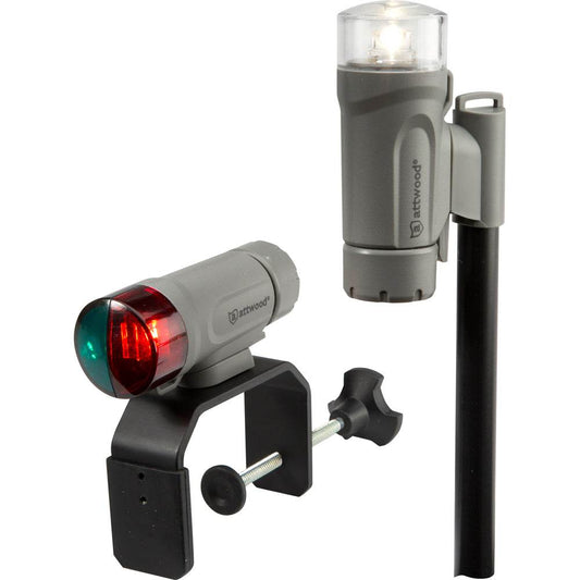 Suncoast Marine and Auto offers Attwood Clamp-On Portable LED Light Kit - Marine Gray [14190-7]