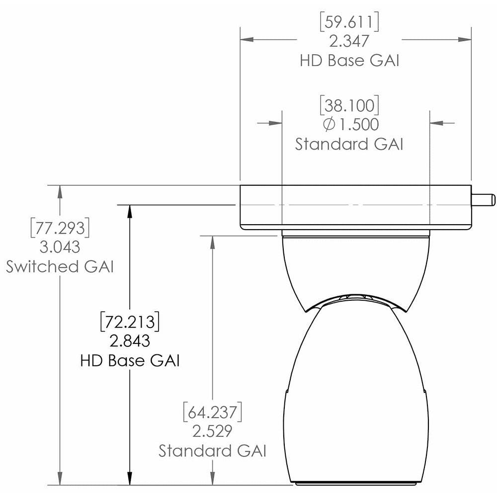 Suncoast Marine and Auto offers Lumitec GAI2 White Dimming/Red & Blue Non-Dimming Heavy Duty Base - White Housing [111802]