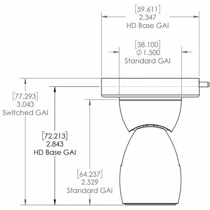 Suncoast Marine and Auto offers Lumitec GAI2 White Dimming/Red & Blue Non-Dimming Heavy Duty Base - White Housing [111802]