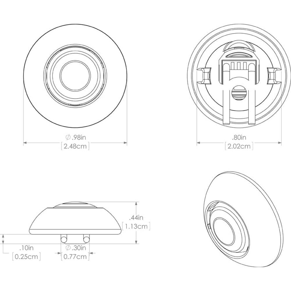 Suncoast Marine and Auto offers Lumitec Exuma Courtesy Light - White Housing - Blue Light [101053]