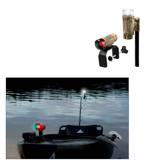 Suncoast Marine and Auto offers Attwood PaddleSport Portable Navigation Light Kit - C-Clamp, Screw Down or Adhesive Pad - RealTree Max-4 Camo [14195-7]