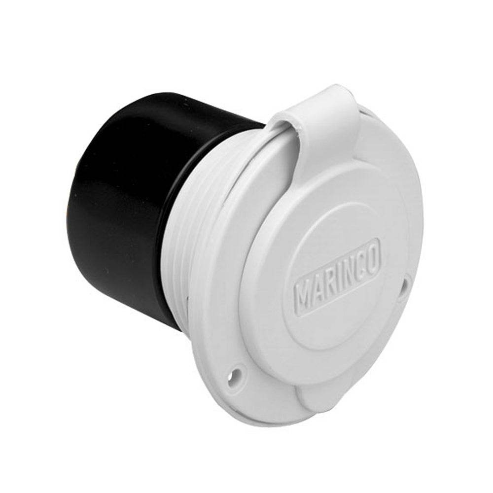 Suncoast Marine and Auto offers Marinco 15A 125V On-Board Charger Inlet - Front Mount - White [150BBIW]