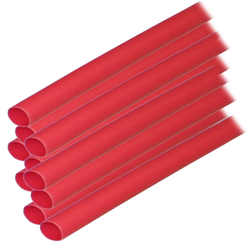 Suncoast Marine and Auto offers Ancor Adhesive Lined Heat Shrink Tubing (ALT) - 1/4" x 6" - 10-Pack - Red [303606]