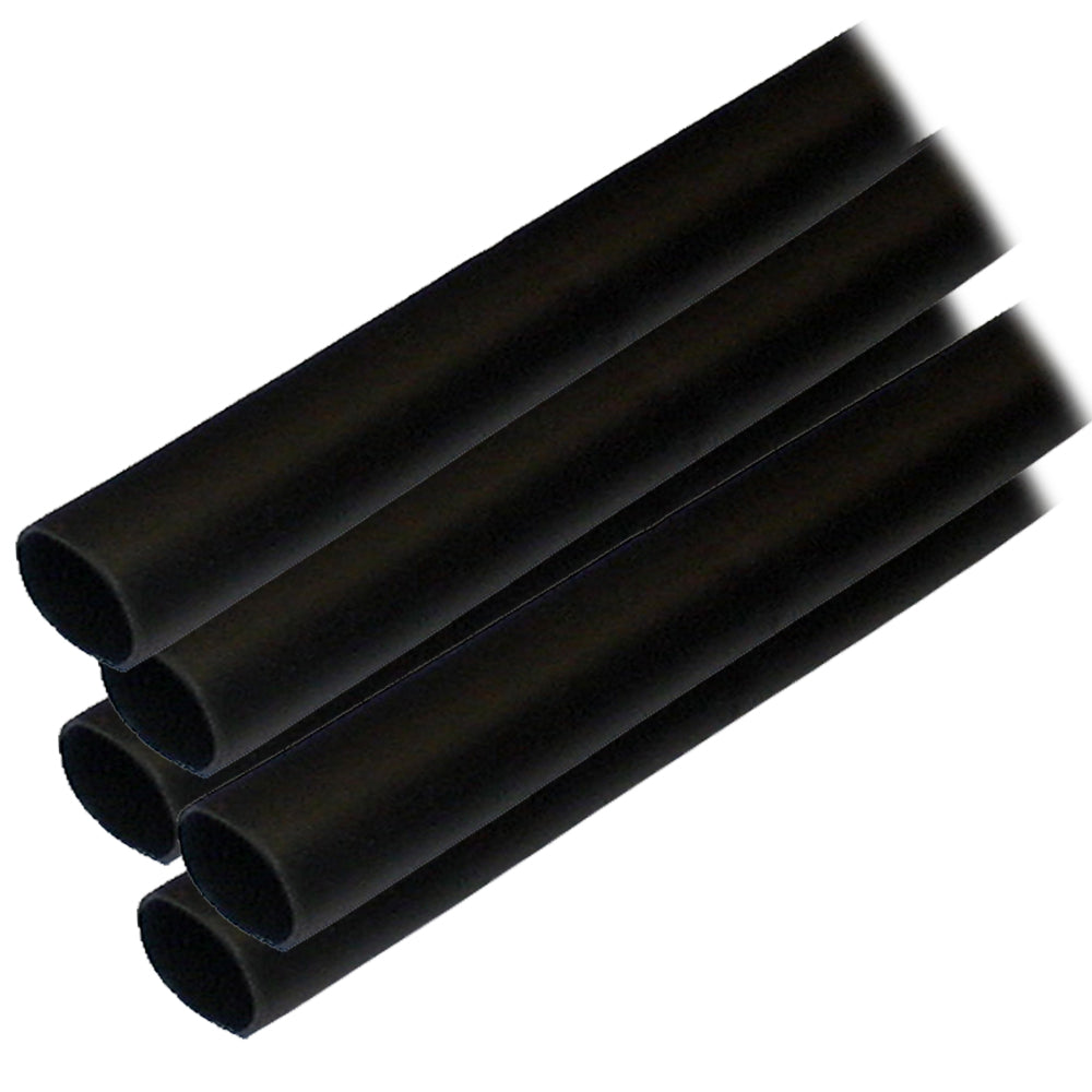 Suncoast Marine and Auto offers Ancor Adhesive Lined Heat Shrink Tubing (ALT) - 1/2" x 6" - 5-Pack - Black [305106]