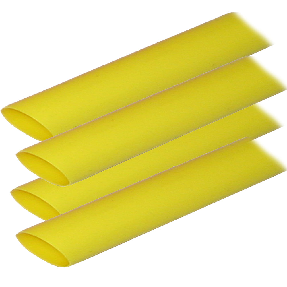 Suncoast Marine and Auto offers Ancor Adhesive Lined Heat Shrink Tubing (ALT) - 3/4" x 12" - 4-Pack - Yellow [306924]