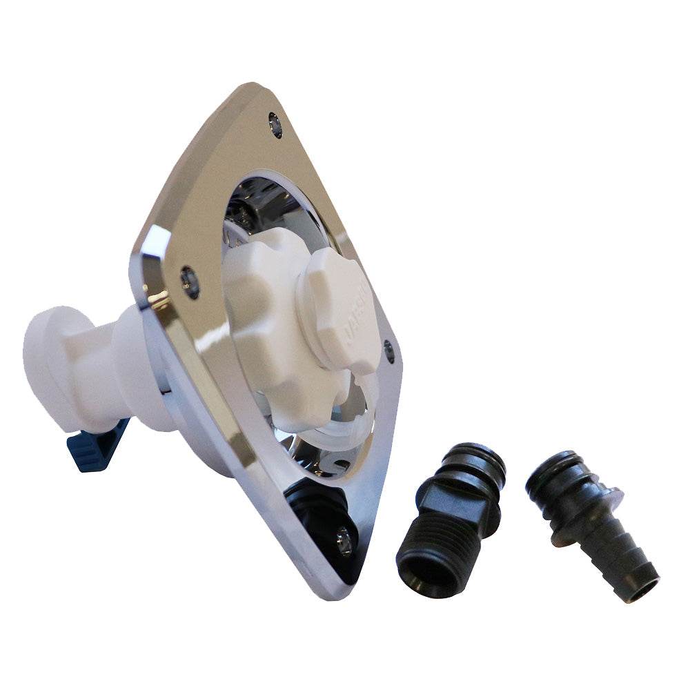 Suncoast Marine and Auto offers Jabsco Water Pressure Regulator - Flush Mount - Chrome - 45 psi [44412-2045]