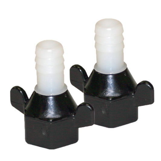 Suncoast Marine and Auto offers Shurflo by Pentair 1/2" Barb x 1/2" NPT-F Hex/Wingnut Straight Fitting (Pair) [94-181-04]