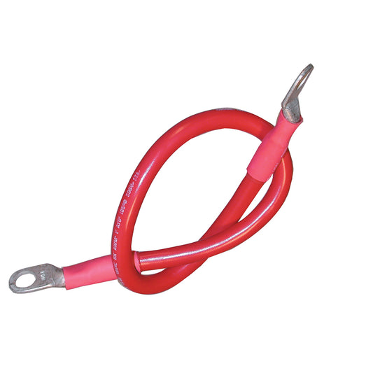 Suncoast Marine and Auto offers Ancor Battery Cable Assembly, 4 AWG (21mm) Wire, 3/8" (9.5mm) Stud, Red - 18" (45.7cm) [189131]