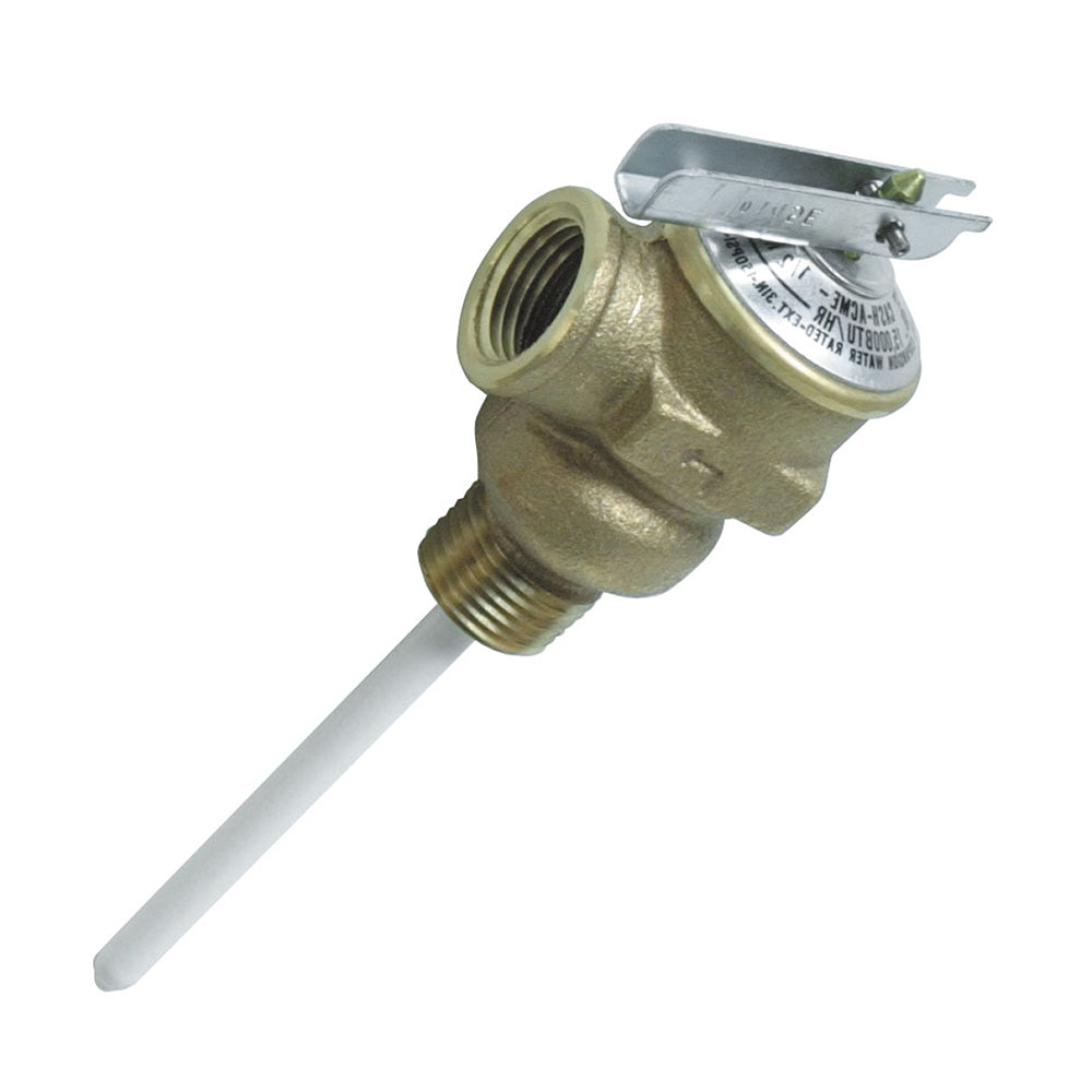 Suncoast Marine and Auto offers Camco Temperature & Pressure Relief Valve - 1/2" Valve w/4" Probe [10423]